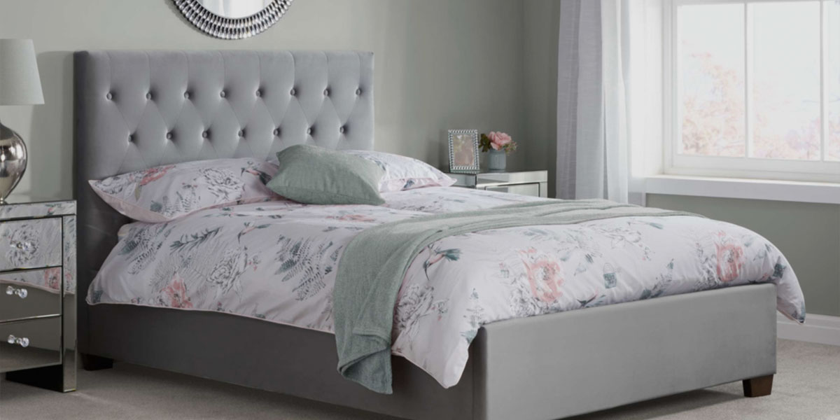 Grey divan bed