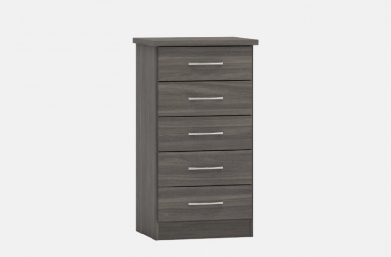 Nevada 5 drawer narrow chest 