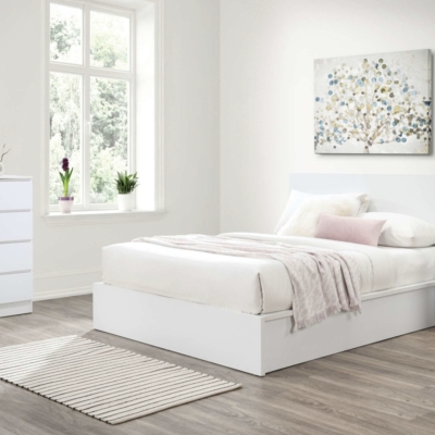 Theo ottoman bed white 