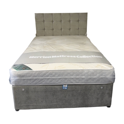 merry coil mattress base and cubed headboard 