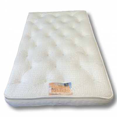 1,000 pocket 2 inch memory foam  sovereign pillow top 
