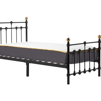 3ft ATLAS BED BLACK