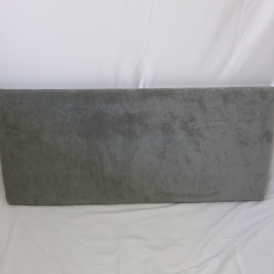 3ft grey fabric headboard 