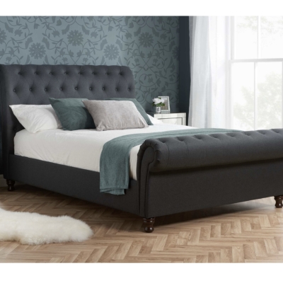4ft 6 CASTELLO BED CHARCOAL