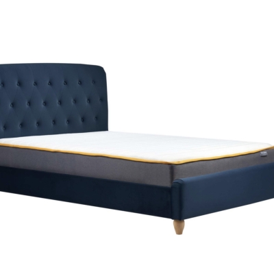4ft BROMPTON BED MIDNIGHT BLUE