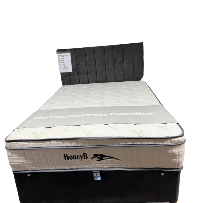 A-optimum bamboo and divan with lined headboard 