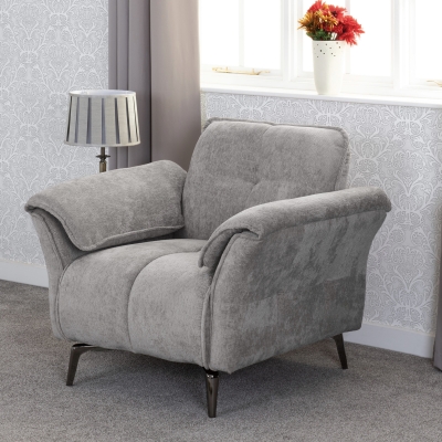 Amalfi 1 Seater Sofa Grey 