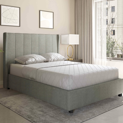 Double amelia lift up bed grey 