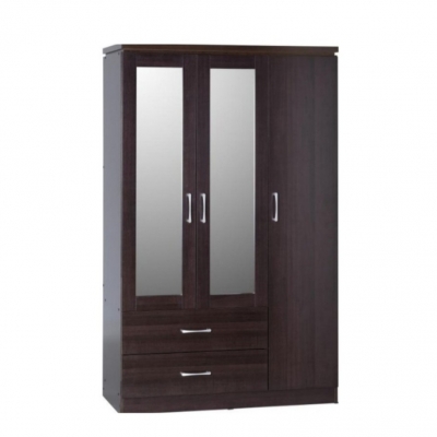 Charles 3 door 2 drawer mirrored wardrobe 