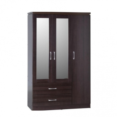 Charles 3 door 2 drawer mirrored wardrobe 