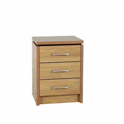 Charles 3 drawers bedside chest