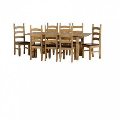 Corona Extending Dining Set - Eight chairs