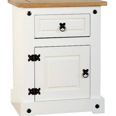 Corona petite bedside (white)