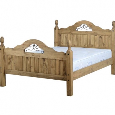 Corona scroll 4'6" Bed Highfoot Wnd