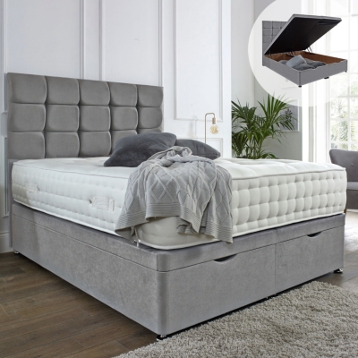 deluxe lift up bed and cubed floor standing headboard 