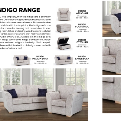 Indigo large sofa 