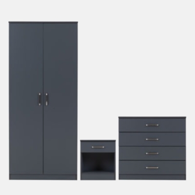 Duke bedroom set dark grey 