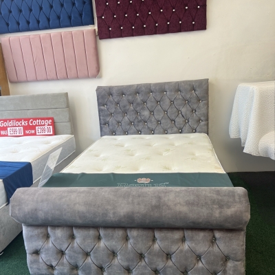 Everest mattress and sleigh bed 