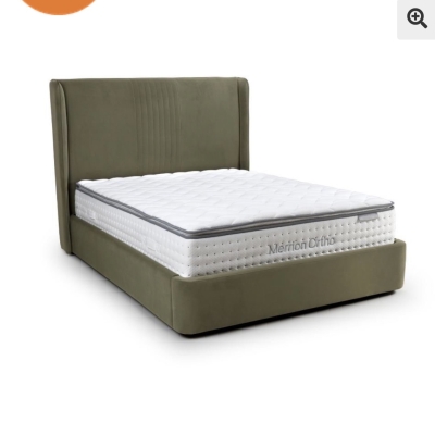 Izzy ottoman bed green 
