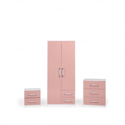 Jasper bedroom set pink 