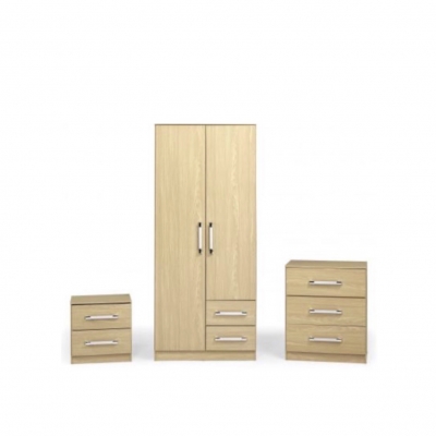 Jasper bedroom set wood effect 