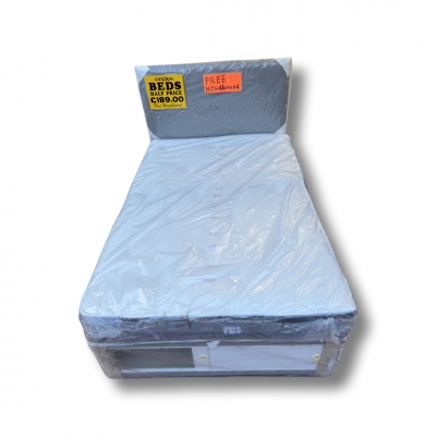 Memory coil mattress and base 