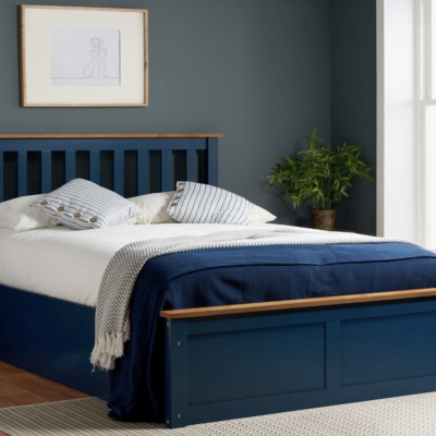 Monaco ottoman bed blue 