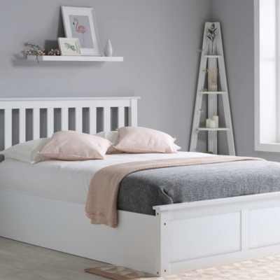 Monaco ottoman bed white 