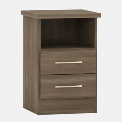 Nevada 2 drawer bedside 