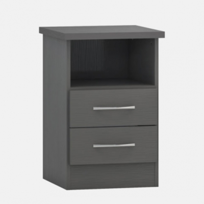 Nevada 2 drawer bedside 