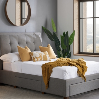 Sharon fabric bed 