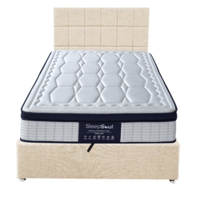 sole ottoman bed cream 