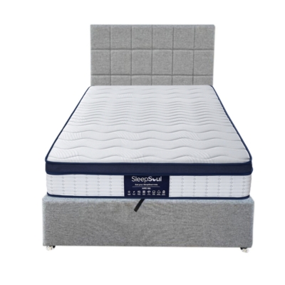 sole ottoman bed grey 