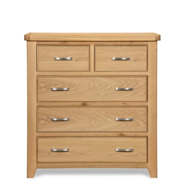 Solid oak 3 + 2 chest 