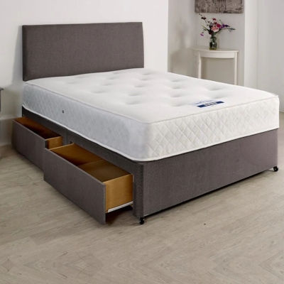 * Standard divan base  grey 2 drawer
