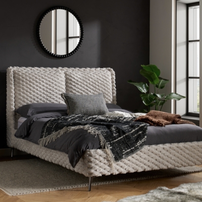 teddy bear bed white 