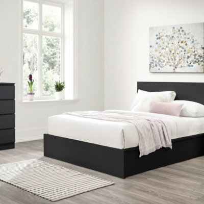 Theo ottoman bed black 