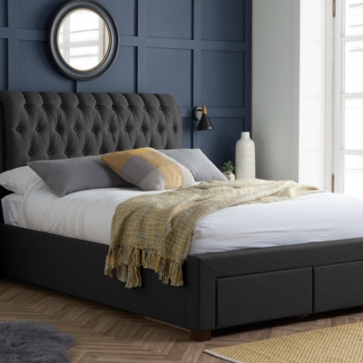 Velma 2 drawer bed charcoal 