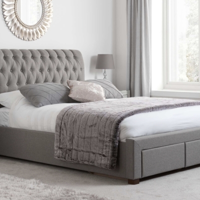 Velma 2 drawer bed grey