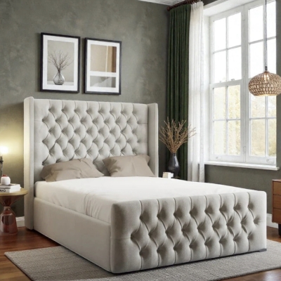 Winged Chesterfield lift up bed 